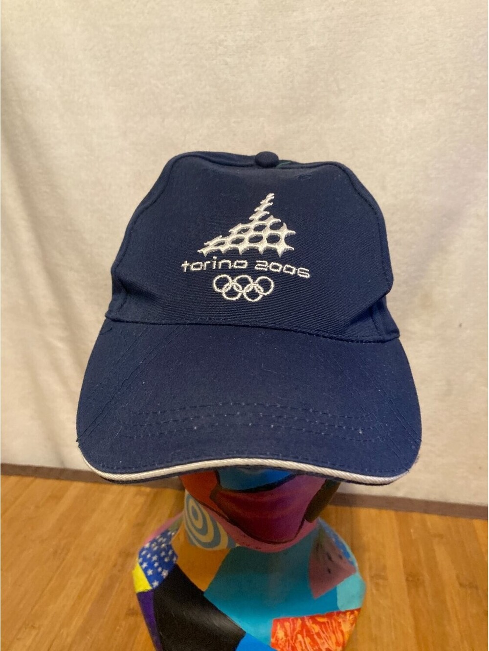 Asics Torino 2006 XX Olympic Winter Games Strapback Baseball Hat Olympics Cap OS